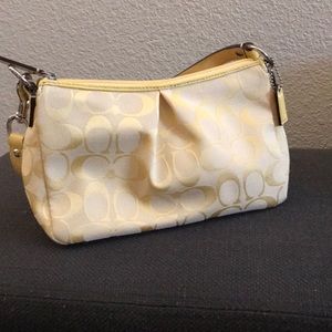 Coach Pale Yellow Hobo Style Bag